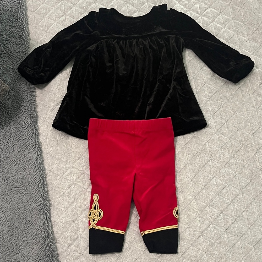 Black and Red Kids Matching Set